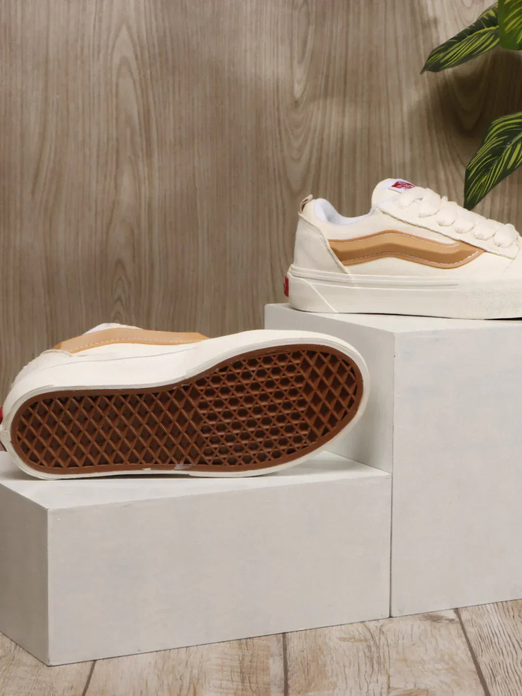 Vans Knu Skool Off White Champangne/Marrom