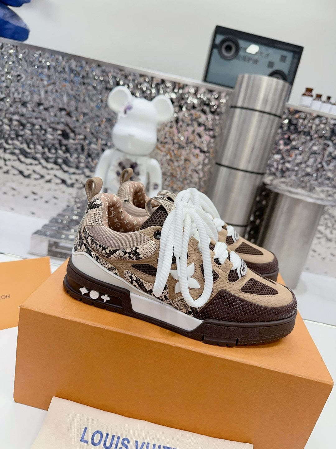 LV Skate - Sneaker Noir Brown