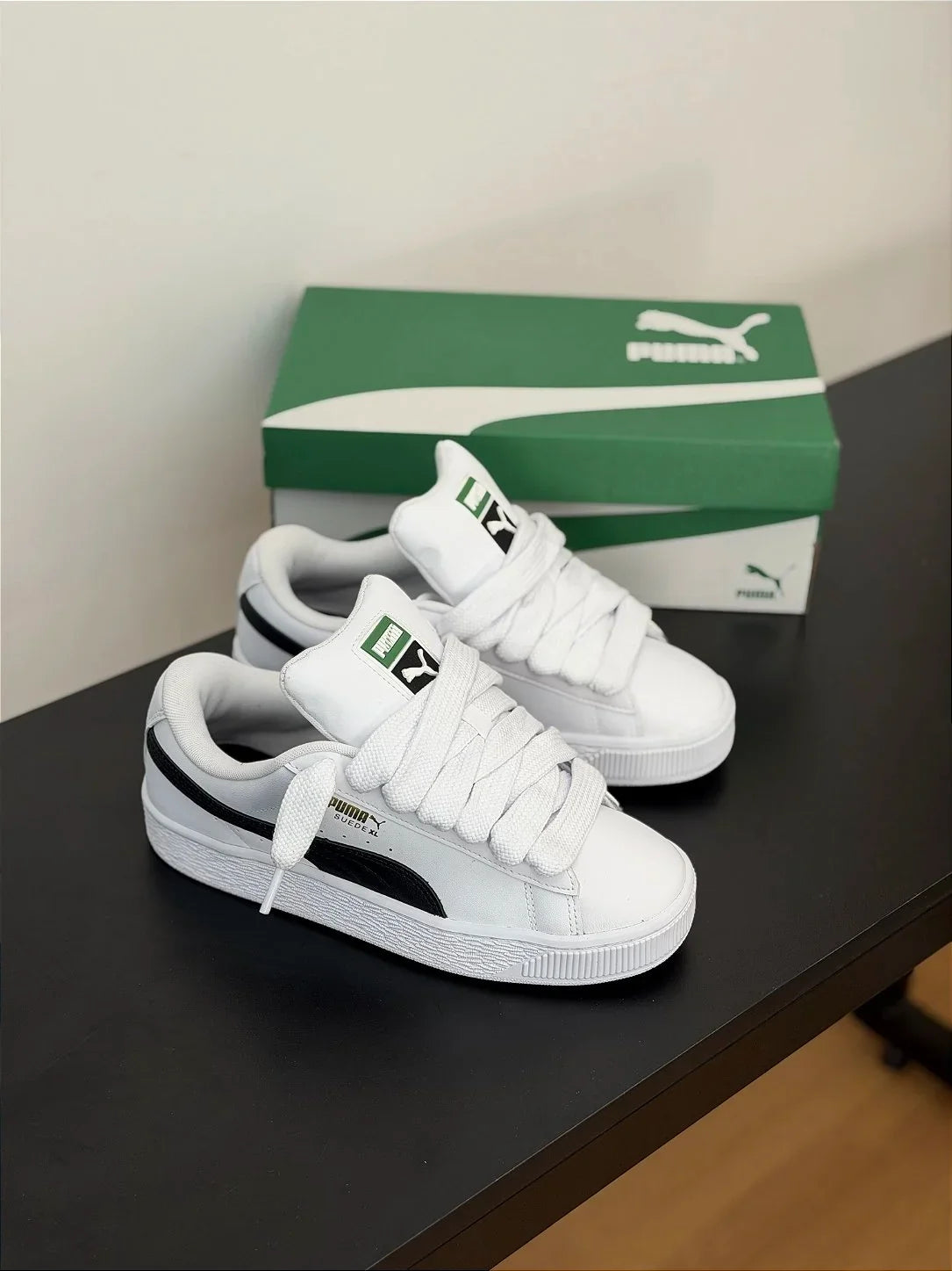 Puma Suede XL LTH (branco/preto)