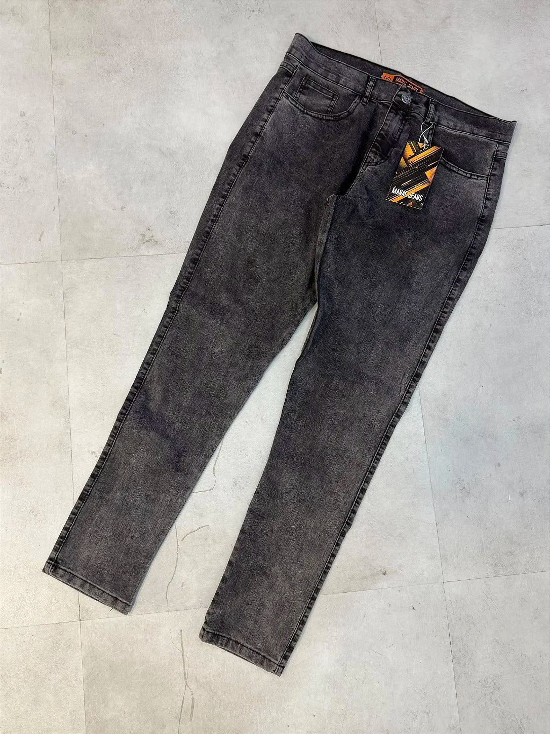 CALÇA JEANS STONED SLIM FIT