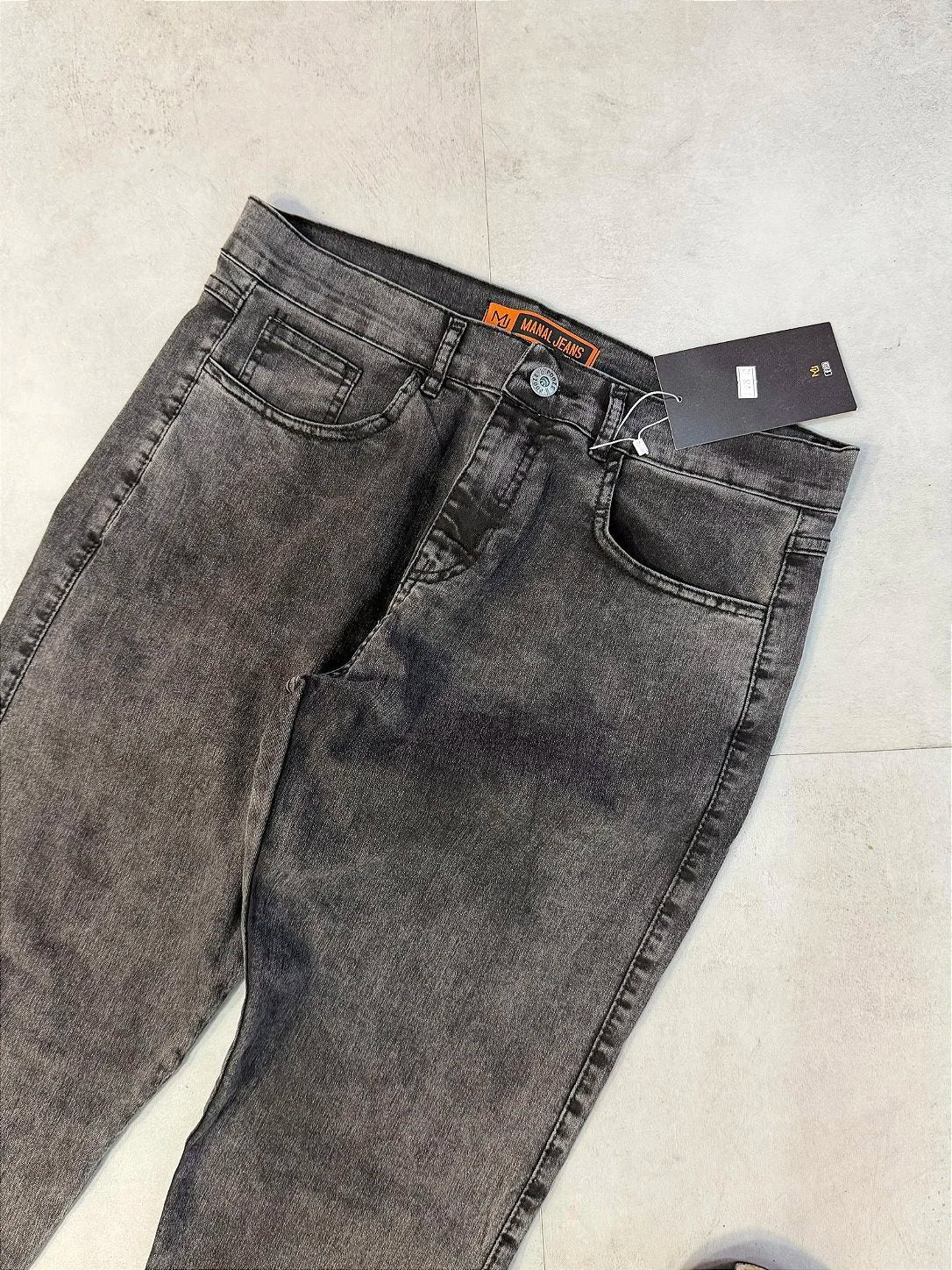 CALÇA JEANS STONED SLIM FIT