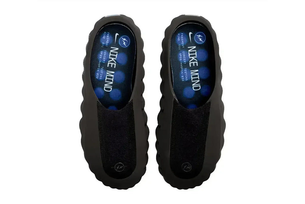 Slide Nike Mind 001 Fragment Concept Black Preto